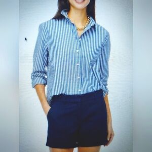 NWt J.CREW Navy-Blue Chino Shorts + Front-pockets~ Size: 2